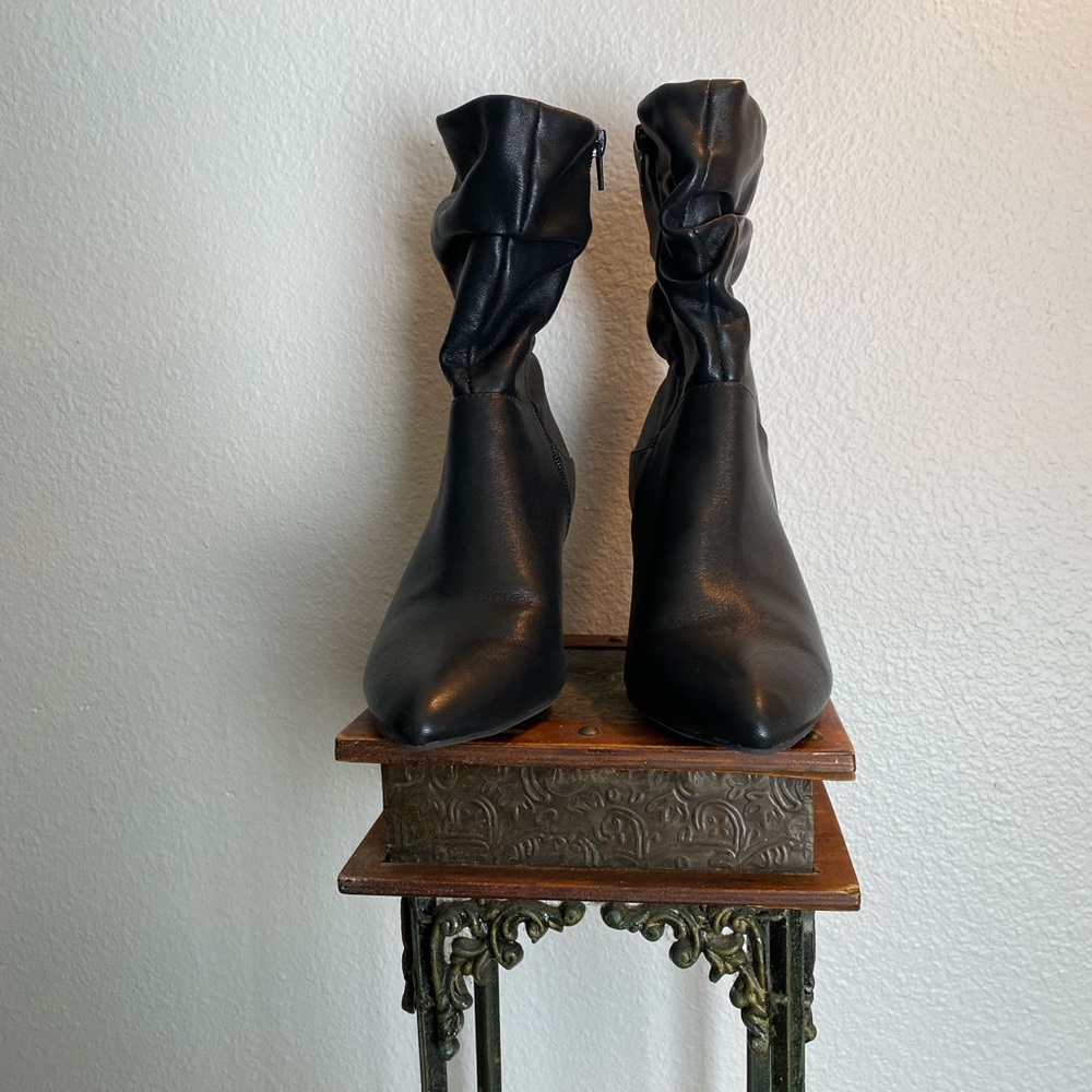 Black Pointy Toe Booties